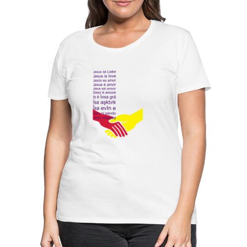 Jesus ist Liebe (1/2) - Frauen Premium T-Shirt