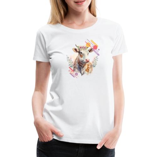 Arrivée du Printemps - Vache - Spring Vibes - T-shirt Premium Femme