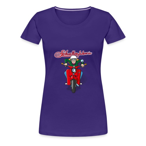comicschwalbenfahrerinfrontal - Frauen Premium T-Shirt