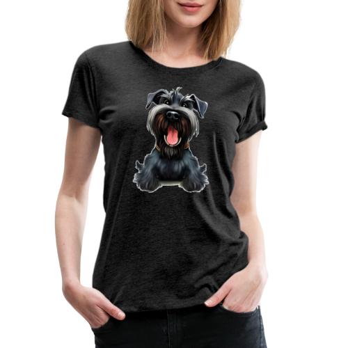 Schnauzerwelpe / Riesenschnauzer / Schnauze Design - Frauen Premium T-Shirt