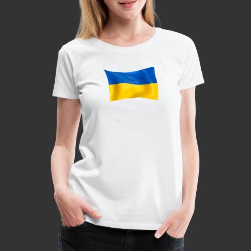 Flaga Ukrainy Flaga narodowa - Koszulka damska Premium