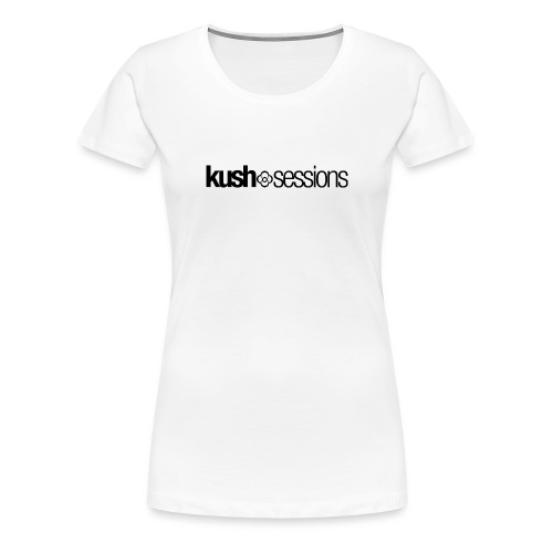 KushSessions (black logo) - Koszulka damska Premium