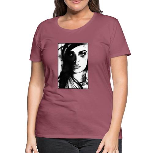 SIIKALINE FEMALE FACE - Premium-T-shirt dam