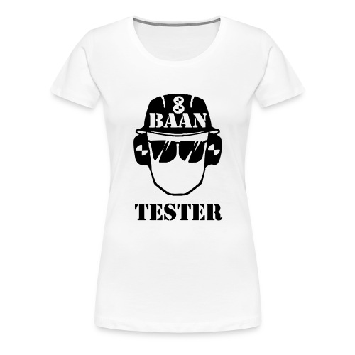 Achtbaan tester tshirt van Baas Bots - Vrouwen Premium T-shirt