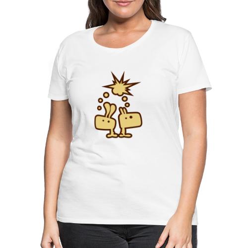 Brainstorm Brothers Hase Bunny Gedankenblitz - Frauen Premium T-Shirt