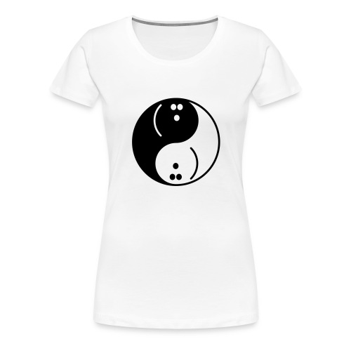 Bowling Yin-Yang - Women's Premium T-Shirt