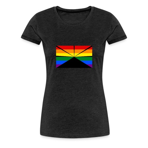 Gay flag run png - T-shirt Premium Femme
