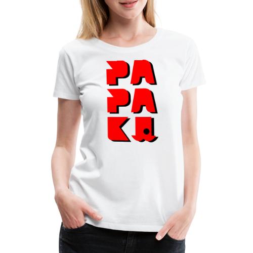 PAPPA KÅ (sort) - Premium T-skjorte for kvinner