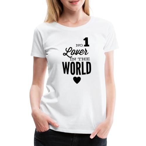Bester Liebhaber der Welt - Frauen Premium T-Shirt