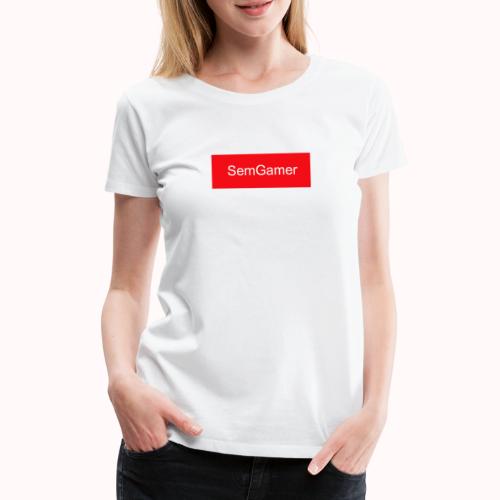 SemGamer in rood vak - Vrouwen Premium T-shirt