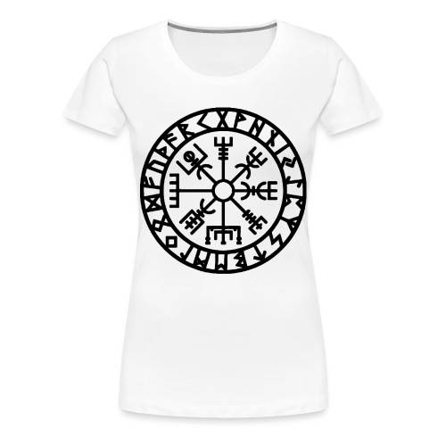 Wikinger Rune Vegvisir Der Runenkompass - Frauen Premium T-Shirt