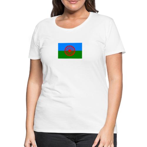 Roma Nation Flagge -Groß - Frauen Premium T-Shirt