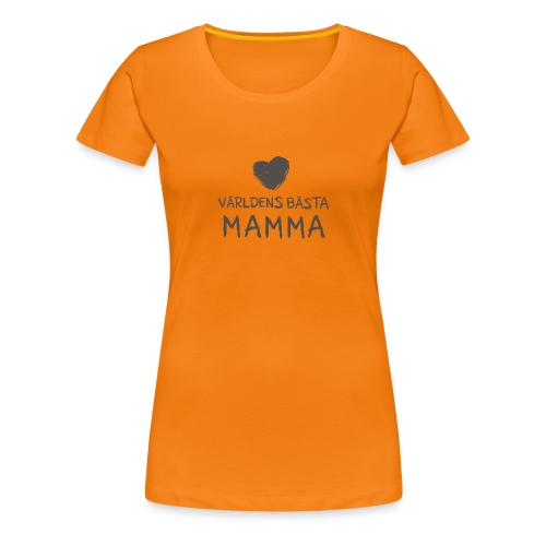 Världens bästa Mamma Toothy BW - Premium-T-shirt dam