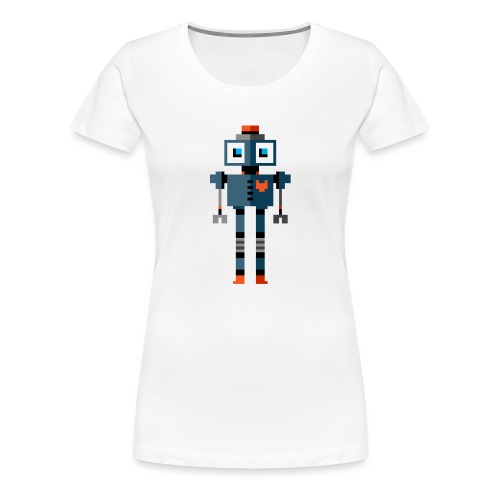 Blauer Roboter - Frauen Premium T-Shirt