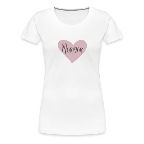 Mormor- hjärta - Premium-T-shirt dam