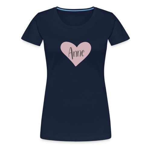 Anne - hjärta - Premium-T-shirt dam