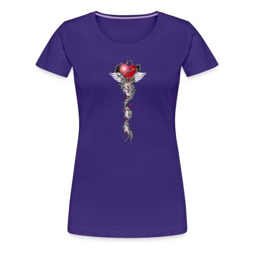 Barbwired Heart 2 - Herz in Stacheldraht - Frauen Premium T-Shirt