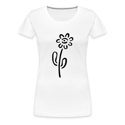 Street Art Flower - Premium-T-shirt dam