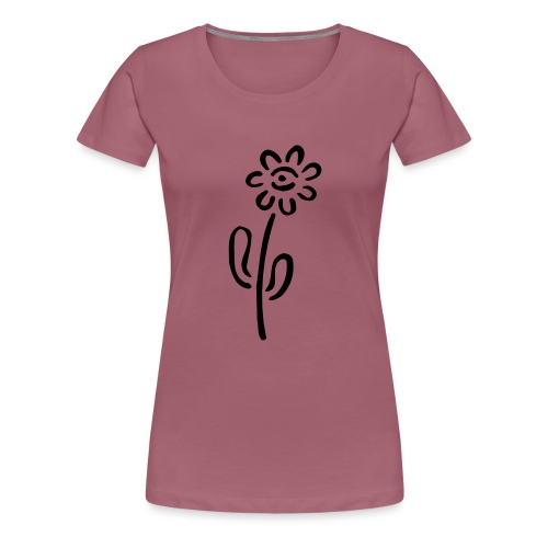 Street Art Flower - Premium-T-shirt dam