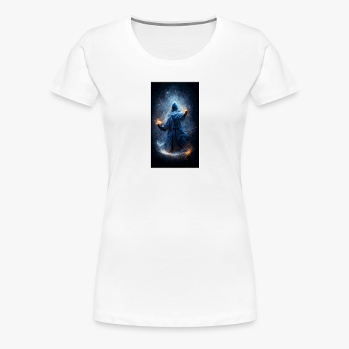 Blå tryllekunstner - Dame premium T-shirt