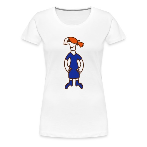 Little red head girl improved - Premium-T-shirt dam