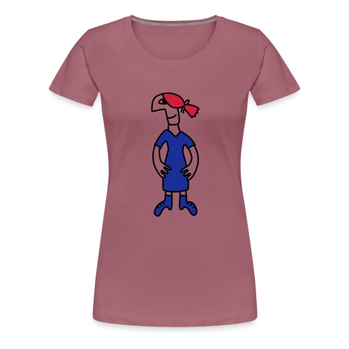 Little red head girl - Premium-T-shirt dam