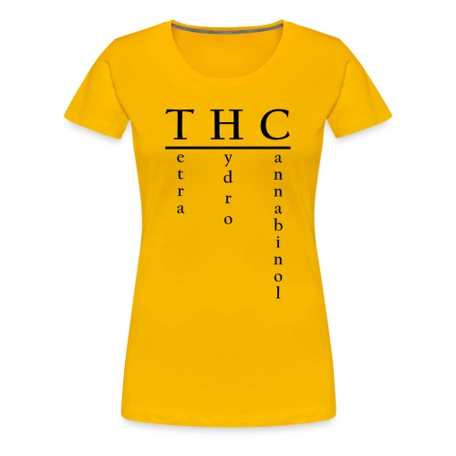 THC-Tetrahydrocannabinol - Frauen Premium T-Shirt