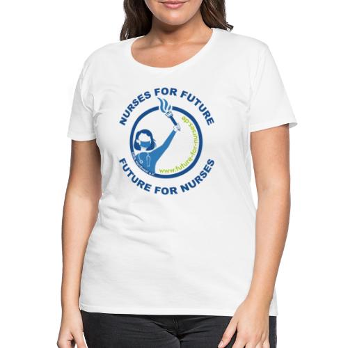 NURSES FOR FUTURE : FUTURE FOR NURSES (blau&grün) - Frauen Premium T-Shirt