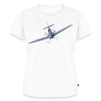Spitfire - Frauen Premium Bio T-Shirt - Weiß - Vorne - AI Model Female 172 dark (172cm)