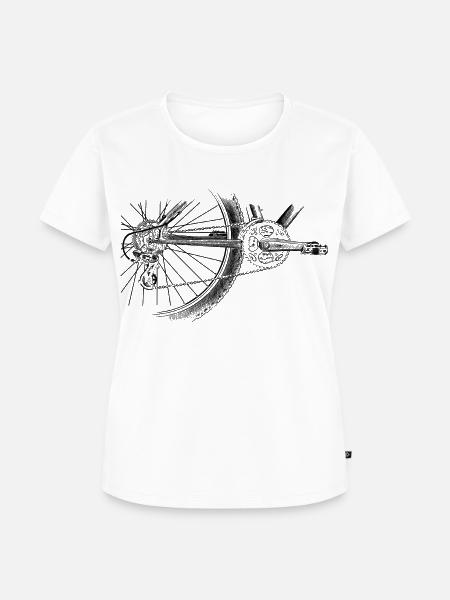 Rad - Frauen Premium Bio T-Shirt - Weiß