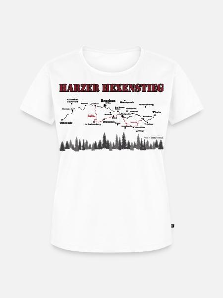 Harzer Hexenstieg - Frauen Premium Bio T-Shirt - Weiß