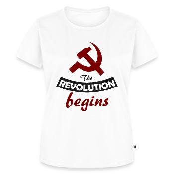socialiste - T-shirt Premium bio Femme - blanc - Devant - AI Model Female 172 dark (172cm)