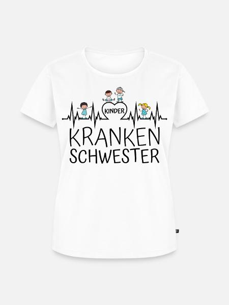 Kinderkrankenschwester Kinder Krankenschwester - Frauen Premium Bio T-Shirt - Weiß