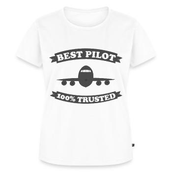 pilot - Women's Premium Organic T-shirt - white - Front - AI Model Female 172 dark (172cm)