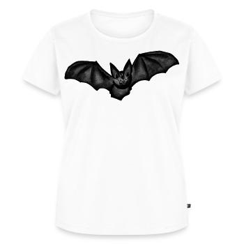 Fledermaus - Frauen Premium Bio T-Shirt - Weiß - Vorne - AI Model Female 172 dark (172cm)