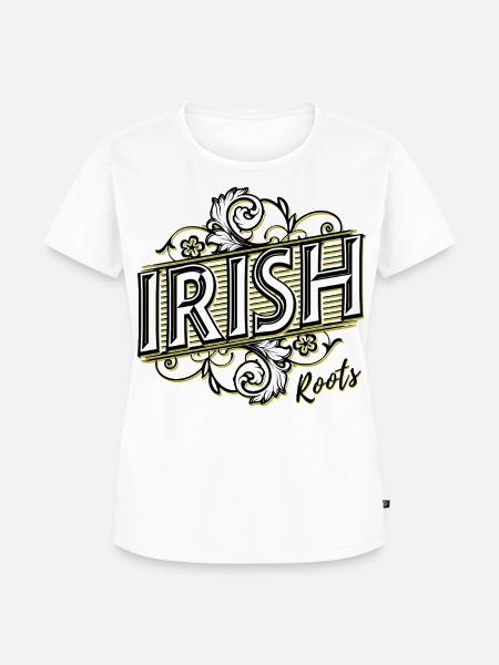 Irish Roots - Ireland - Irland - Shamrock - Frauen Premium Bio T-Shirt - Weiß
