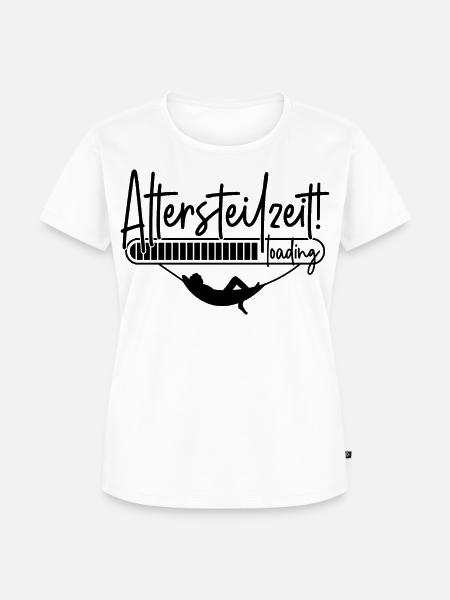 Altersteilzeit loading Hängematte Ladebalken ATZ - Frauen Premium Bio T-Shirt - Weiß