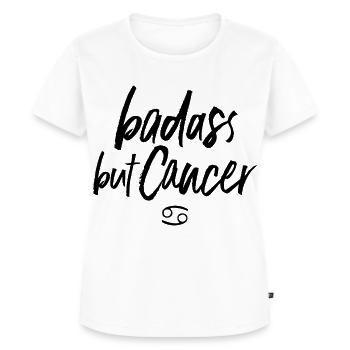 Astro Badass mais Cancer - T-shirt Premium bio Femme - blanc - Devant - AI Model Female 172 dark (172cm)
