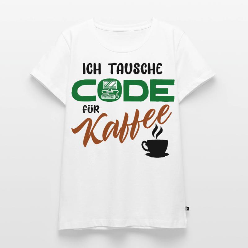Programmierer Softwareentwickler Developer Code Frauen Premium Bio T-Shirt