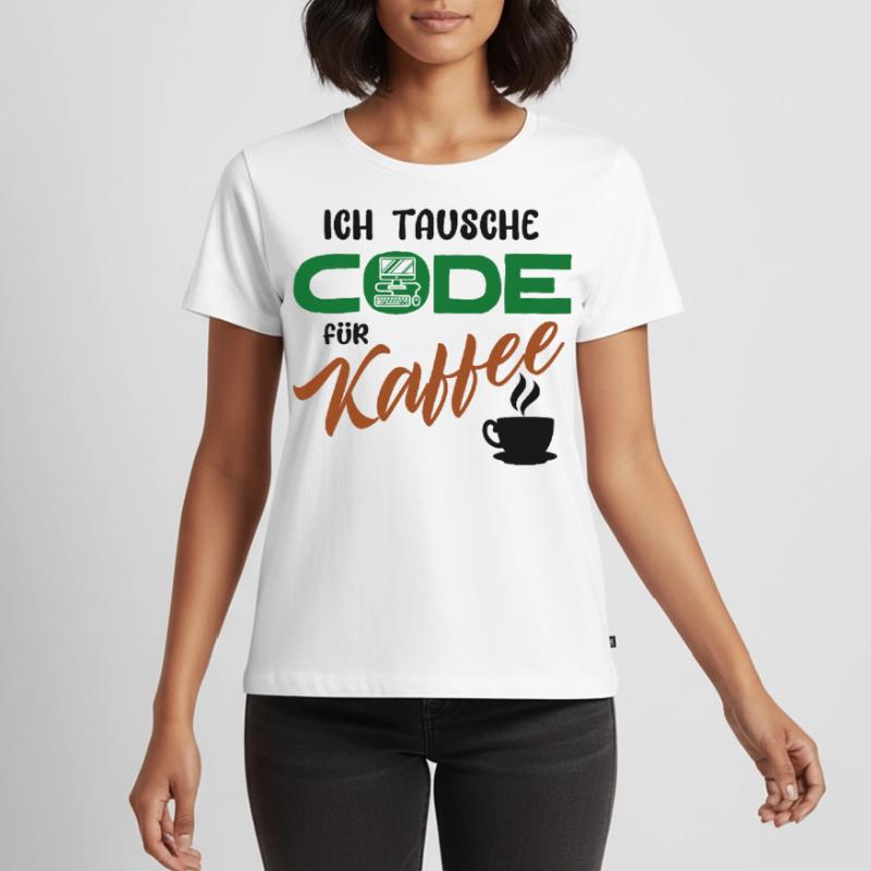 Programmierer Softwareentwickler Developer Code Frauen Premium Bio T-Shirt