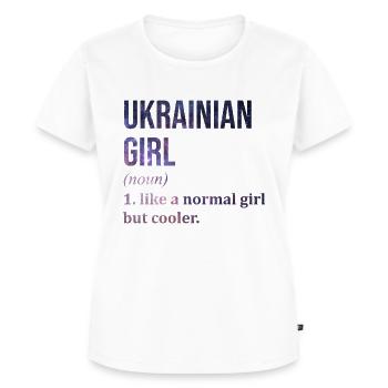 Ukraine Ukraine Ukraine - T-shirt Premium bio Femme - blanc - Devant - AI Model Female 172 dark (172cm)