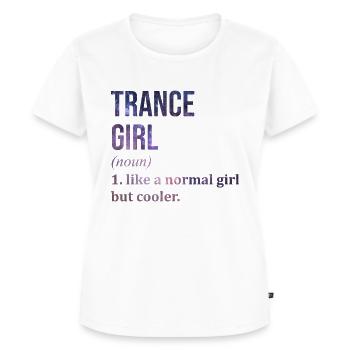 Trance - Women's Premium Organic T-shirt - white - Front - AI Model Female 172 dark (172cm)