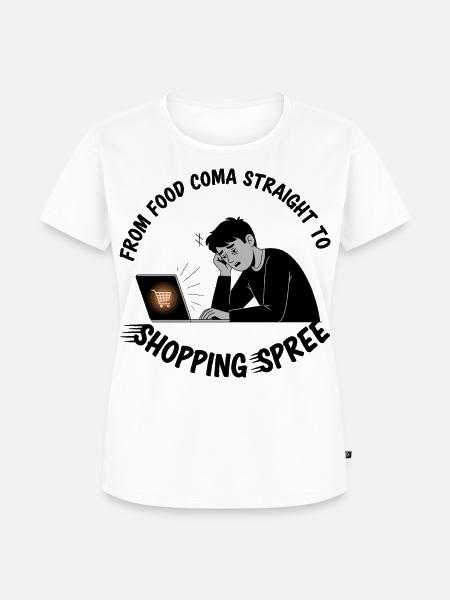 Black Friday Shopping Spree - Frauen Premium Bio T-Shirt - Weiß