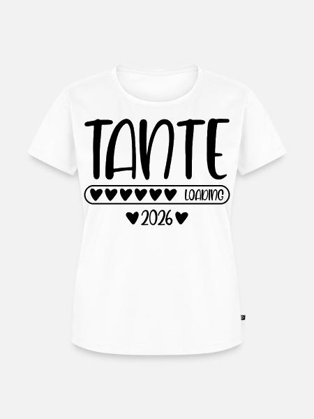 Tante 2026 loading - Frauen Premium Bio T-Shirt - Weiß