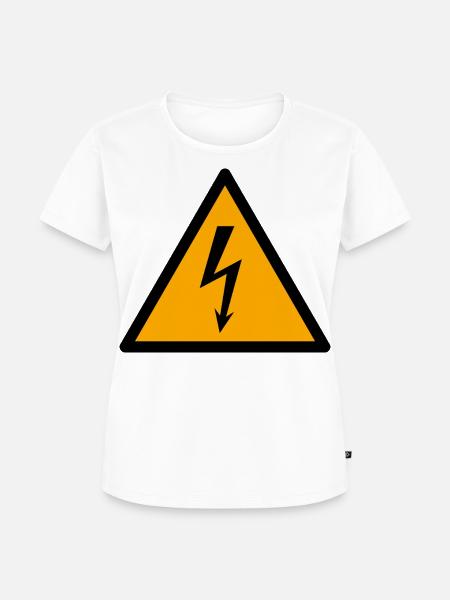 Unter Spannung - Frauen Premium Bio T-Shirt - Weiß
