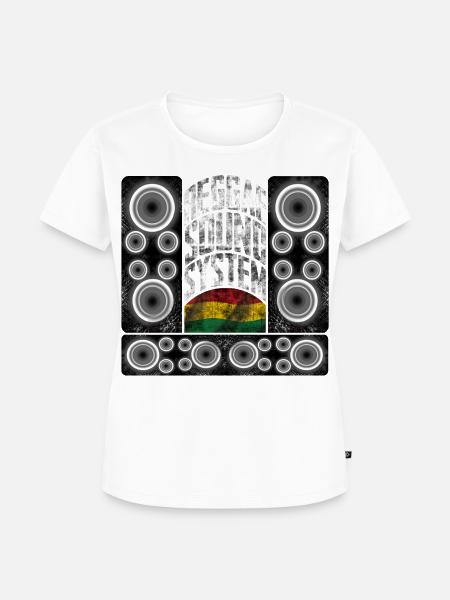 Reggae Sound System Design - Frauen Premium Bio T-Shirt - Weiß