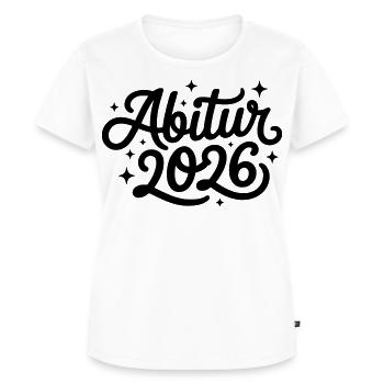 Abitur 2026 Abi Abiturient Abiturientin - Frauen Premium Bio T-Shirt - Weiß - Vorne - AI Model Female 172 dark (172cm)