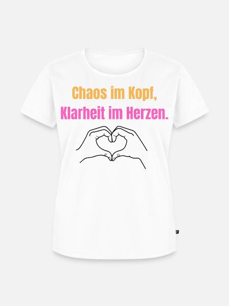 Chaos Statement ADHS und Autismus - Frauen Premium Bio T-Shirt - Weiß