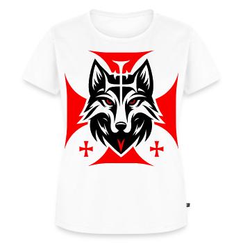 Demon Silhouette - Women's Premium Organic T-shirt - white - Front - AI Model Female 172 dark (172cm)