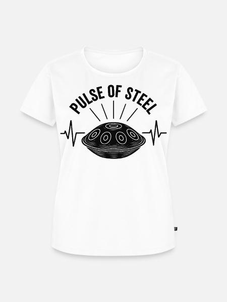 Pulse Of Steel - Frauen Premium Bio T-Shirt - Weiß